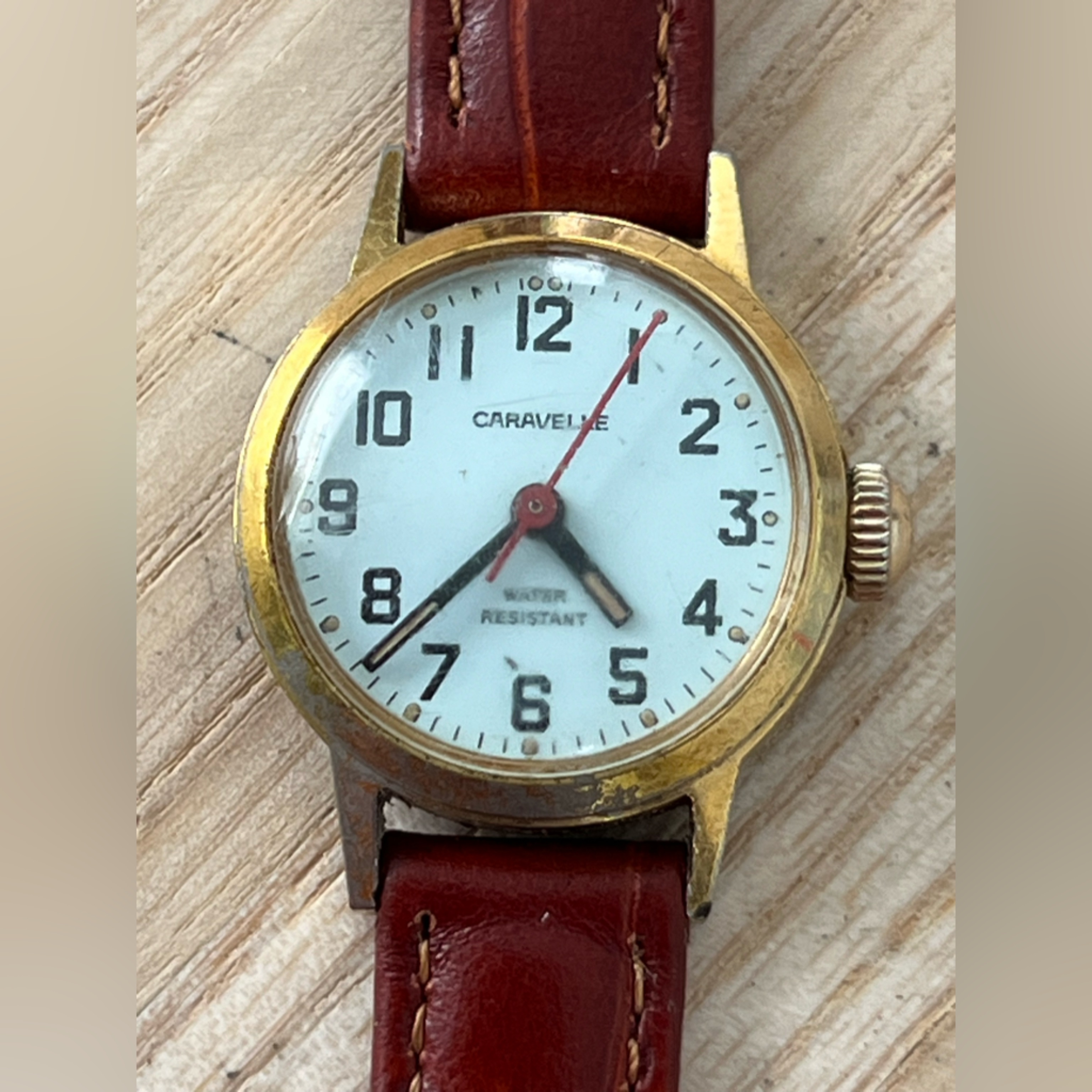 Caravelle Rare Vintage Mechanical Winding Ladies Watch New Leather Strap